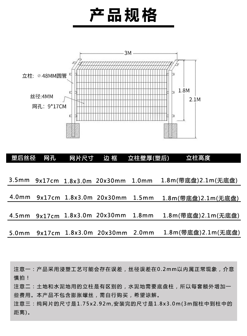 框架护栏 广州都有什么尺寸